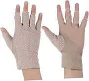 [OATIPHO] Women's Half Finger Gloves Uv Protection Lightweight Non-Slip for Cycling Driving and Outdoor Activities