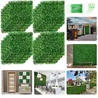 8PCS 10"x10" Faux Artificial Grass Wall Panels Boxwood Hedge Backdrop Plant