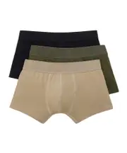 Elastic waist underwear three-piece pack S Black/Bay Leaf/Rhoden