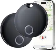 Eelexa Tracker Air Tags-2 Pack, Smart Tag Luggage Finder, Works with Apple Find My (iOS Only), Item Locator for Keys, Luggage, Backpack, Wallet, IP67 Waterproof