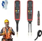 Parasitic Draw Fuse Tester Automotive, Car Circuit Tester Monitor Accessories, Fuse Monitor, Maxi & ATC Fuses Live Current Readings, Replaceable Tips and Built-in Flashlight (2PC)