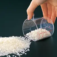 在飛比找淘寶網優惠-量米杯家用透明帶刻度舀米杯量米器塑料小號毫升量杯米杯廚房工具