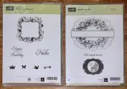NEW Stampin' Up! Sets Elementary Elegance (7 Stamps) & Apothecary Art (6 Stamps)