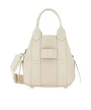 Hogan Script Small Shopping Bag One size milky white