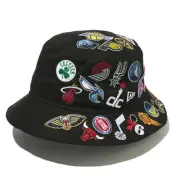 NEW ERA NBA Bucket Hat 01 All Over Logo Unisex Cap - Size 59cm