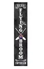 24 Inch Olde Salem Broom Emporium Halloween Vertical Wood Print Sign