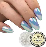 Aurora Effect Chrome Pigment Powder Glitter Unicorn Rainbow Mermaid Beauty Nails Nail Design Trendy Nail Art