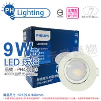 在飛比找松果購物優惠-【PHILIPS飛利浦】LED RS100B COB 9W 