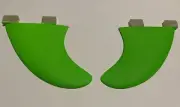 Surf Fins 3.6 " FCS Side Biters Fluoride Green Pro Glass