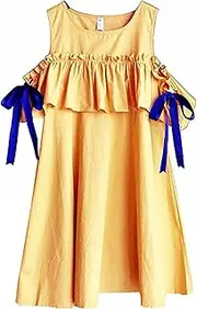 [CNPRAZ] Anti-Radiation Clothes, Maternity Dresses Pregnant Protection Top Skirts Double Layer EMF Shield Shield,Yellow,L