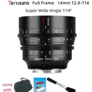 7artisans 14mm T2.9 Full Frame Super Wide Angle Cine Lens for Leica L SL Camera