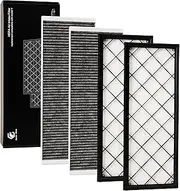 SCREW RHINO Tesla Model Y 2020-2024 Air Filter HEPA Filter,Intake frunk filter for Biochemical Defense Mode,4-PCS Replacement Low Wind Resistance, Triple-Layer Tech 1658376-00-A 1658375-00-A