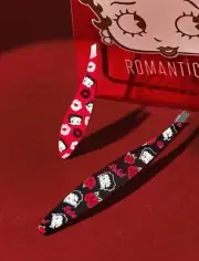 Betty Boop Stainless Steel Tweezers Eyebrow Tweezer Set of 2 Red and Black
