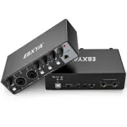 USB Audio Interface for PC, 2i2 Computer Audio Interface for Recording Music,...