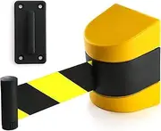 [DZPOXSBO] Queue Barrier Belt, Magnetic Retractable Belt Barrier, 2/3/5/10M Nylon Webbing Is Stronger, Safety Cordon Barrier For Crowd Control Barriers Line Dividers All Your Security, Crowd Control Nee(Size:5m)