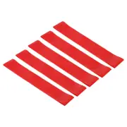 5Pcs TPE Resistance Bands Elastic Workout Bands Exercise Loop Heavy, Red