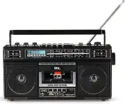 1980s Style Retro Cassette Player with Bluetooth & Dual 3" Stereo Speakers