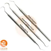 3Pcs Dental Hygiene Kit Tartar Remover Calculus Scraper Jaquette Scaler Explorer
