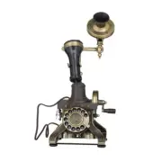 Litton Lane Gold Metal Telephone Functioning Medium Vintage Style w/ Line Cord