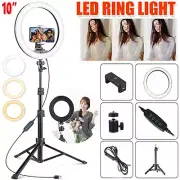 LED Selfie Ring Light with Tripod Stand Phone Holder For Live Vlogging Streaming