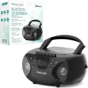Portable CD Player Boombox Cassette Player Combo with Bluetooth, FM Radio CD Pla