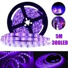 5m LED Strip Light Waterproof UV Black Light Purple 3528 Flexible Party Club Bar