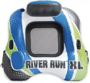 Intex River Run XL Lounge Tube - Inflatable Pool River Raft Ride- Vibrant Blu...
