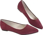 [Bella Marie] Angie-53 Women's Classic Pointy Toe Ballet Slip On Flats Shoes
