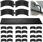12 Pcs Bicycle Handlebar Rubber Gasket DIY Anti-Vibration Anti-Slip Stem Shim