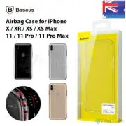 For iPhone 11 Pro X XS Max XR Genuine BASEUS Airbag Cushion Saftey Silicone Case