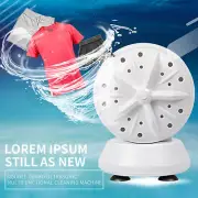 24W Portable Travel Mini Washing Machine Double-Turbine 4-Speed Adjustable L3B7