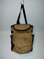Lusso Gear Vehicle Car Truck TrashCan Tan & Black Canvas New Without Tags