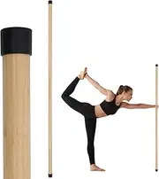 Yoga Stick Natural Bamboo 5 feet, Stretch Stick for Fitness and Physical Rehabilitation, Correct Posture Exercise Stick Stretching Stick and Stretch Stick Posture Corrector