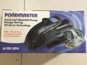 NEW PONDMASTER Hy-Drive 6100 GPH Garden Pond Waterfall PUMP - 20225