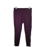 Victoria's Secret Knockout Mid Rise Criss Cross Activewear Leggings NWT Large