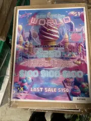 Nyome’s Ice Cream World Of Dreams 2500 Ticks Single game, pull tabs- Tickets