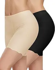 [Blueinn] Smooth Loose Fitting Anti Chafing Shorts for Under Dresses Women Slip Shorts Seamless Boyshorts Panties