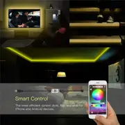 1pc/2pcs/4pcs App Control RGB Water Resistant Smart Bluetooth LED Strip Lights
