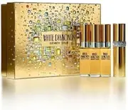 White Diamond Elizabeth Taylor Eau De Toilette Spray, 3 bottles, each 0.33 oz + Refillable Purser