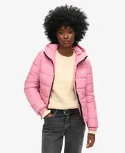 Hooded Spirit Sports Puffer | Montauk Blush