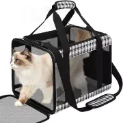 EXPAWLORER Large Cat Carrier Soft for Medium Cats Under 20,Airline Approved Pet
