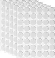 Dreamil Velcro Dots, Self-Adhesive, Pack of 1080, 10 mm, Velcro Adhesive Dots for Crafts on Paper, Plastic, Glass, Leather, Metal (White)