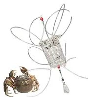 Crab Trap,Portable Crayfish Catching Tool - Crab Catching Tool Cage for Shrimping Lobster Crayfish, Ideal for Rivers, Reservoirs, Seashores