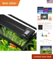 Full Spectrum 7-Color Dimmable LED Aquarium Light with Timer & Sunrise/Sunset