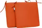 Outdoor Indoor Seat Cushions, Square Foam Dining Chair Pads,All Weather, 17"X17"