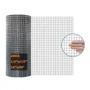 Galvanized After Welding Hardware Cloth 16 in x 50 ft - 1/2 x1/2 inch Mesh 20GA