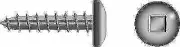 Seachoice SC5211 #10x1 1/2 sqr pan sms ss 100/b