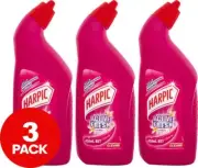3 x 450mL Harpic Active Fresh Toilet Cleaner Floral.