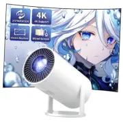 Mini Projector, 270° Rotation, Portable Projector 4K Support, Full HD 1080P