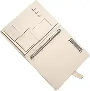 LAPYAPPE Planner PU Leather Folder Multi Division Document Organizer Interlayer Design for for Office Use and